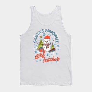 Santa's Favorite Art Teacher Tank Top